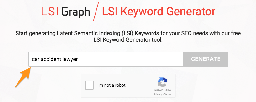 LSI keyword list builder