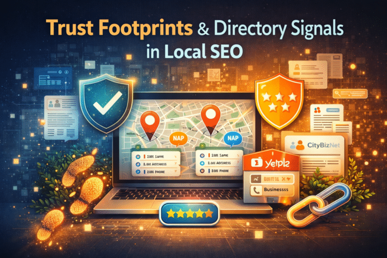 Trust footprints formed by directory signals reinforcing local SEO credibility