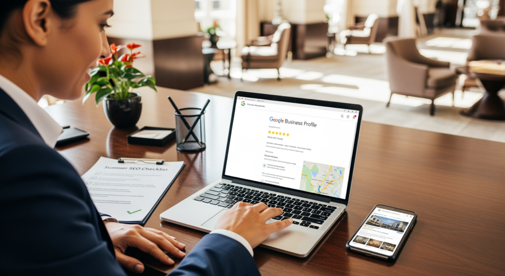 Featured image for Hotel Local SEO Checklist for Summer