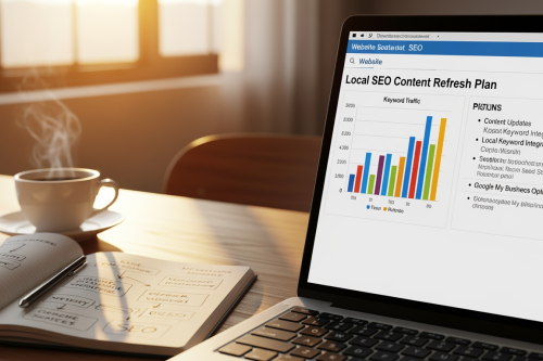 Featured image for Local SEO Content Refresh Plan July